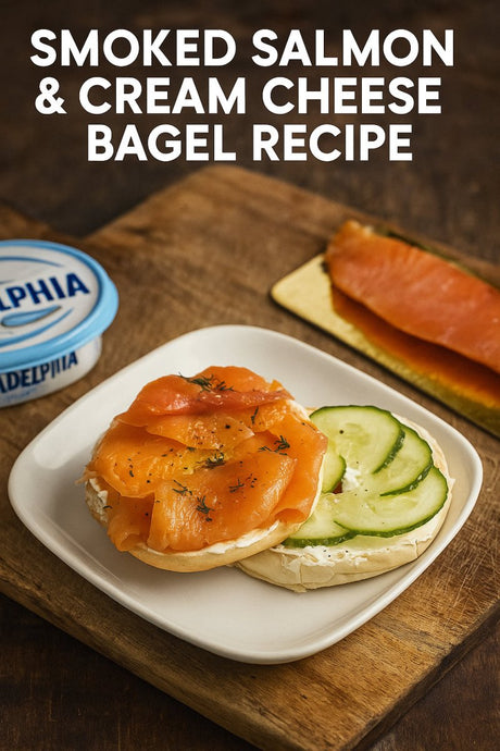 Smoked Salmon & Cream Cheese Bagel Recipe