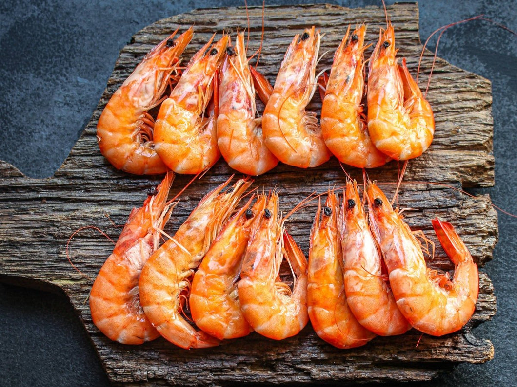 Fresh Luxury cooked crevettes (per kilo) - Marisco Fish Ltd Cornwalls finest seafoodsShellfish