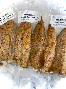 Lime and Chilli Smoked Mackerel Fillets by Marisco Fish! Cornwall's finest seafood.