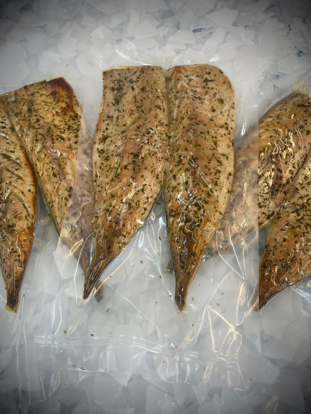 Lemon and Parsley Smoked Mackerel Fillets by Marisco Fish! Cornwall's finest seafood.